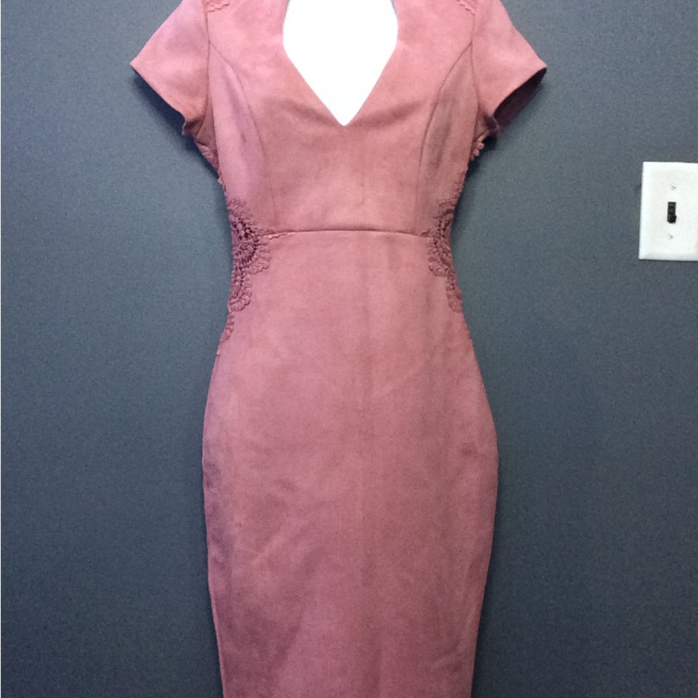 Fashion Nova Dusty Rose Midi Dress